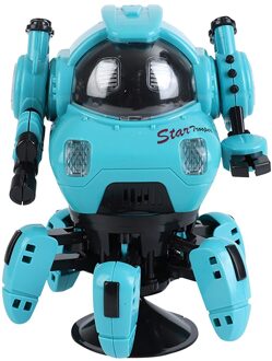 Mini Elektronische Speelgoed Hyun Dansen Robot Smart Action Wandelen Elektronische Met Zwaailichten Muziek Speelgoed Cadeau Voor Kind