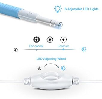 Mini Endoscoop Camera 3-in-1 Oor Schoonmaken Android USB Endoscoop 5.5mm Visuele Oor Lepel Earpick Otoscoop Camera