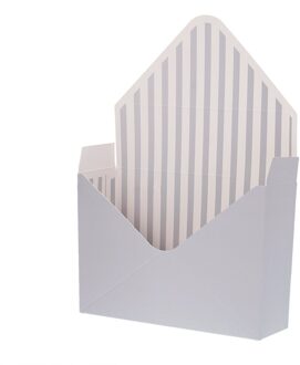 Mini Envelop Type Doos Bloem Boeket Bloemen Hand-Gevouwen Geschenkdoos Koreaanse Bloem Valentijnsdag Bloem doos grijs