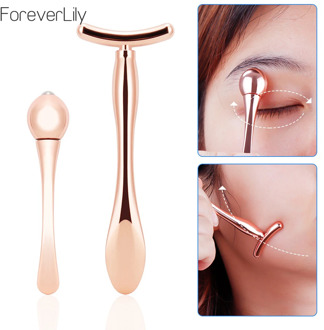 Mini Eye Massage Stick Anti Eye Pouch Dark Circles Massager For Eyes Care Tools T-shape Face Lifting Thin Face Magic Stick Small