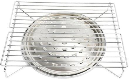 Mini Familie Party Barbecue Grill Outdoor Roestvrij Staal Draagbare Vouwen Barbecue Grill Tuin Rack Lichtgewicht Keuken Gereedschap