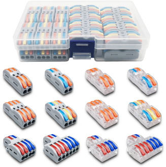 Mini Fast Boxed Wire Connector SPL-2/3/4 SPL-42/62 Compact Conductor Spring Wiring Connector Conductor Push-in Terminal Block