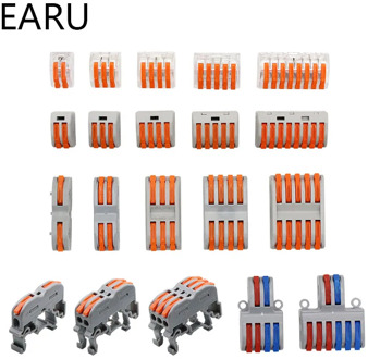 Mini Fast Wire Cable Connectors Universal Compact Conductor Spring Splicing Wiring Connector Push-in Terminal Block SPL-2/3 LED