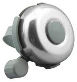 Mini Fiets Bell Fietsen Stuur Horn Ring Alarm Veiligheid Mtb Stuur Hoorn Ring Fixed Gear Alarm Fiets Accessoires zilver