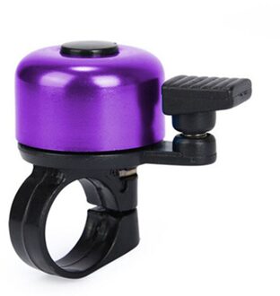 Mini Fietsbel Voor Veiligheid Fietsen Fietsstuur Metalen Ring Zwart Bike Bell Horn Sound Alarm Veiligheid Outdoor Fietsen paars