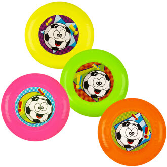 Mini Frisbees Neon (4st) Multikleur - Print