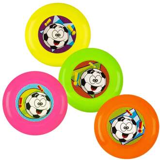Mini Frisbees Neon (4st) Multikleur - Print