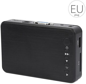 Mini Full Hd Media Multimedia Speler 1080P Usb Externe Sd Sdhc Mmc Kaarten U Disk Media Player Vga Av uitgang Eu/Us/Uk/Au Plug EU plug