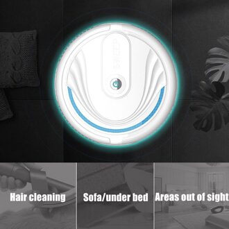 Mini Geluidsarm Automatische Stofzuiger Robot Thuis Apparaten Elektrostatische Lading Veegmachine Smart Home Schoonmaken Tool wit
