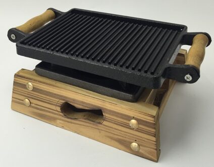 Mini Gietijzeren Barbecue Grills Bbq Grill Voor Thuis Picknick Restaurant Hotel Teppanyaki Tafel Top Barbecue Kachel 024-2