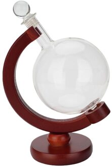Mini Globe Whiskey Decanter Beluchter Glas Fles Met Houder Rack Alcohol Wodka Decanter Schenker Bar 500Ml
