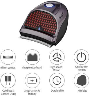 Mini Hair Clipper Rechargeable Haircut Men's Professional Electric Hair Trimmer Beard Trimmer Hair Cutting 9Pcs Limit Comb