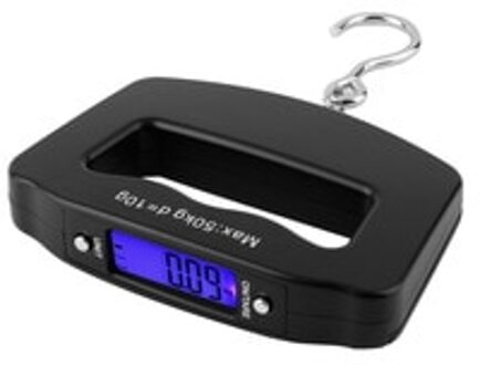 Mini Hand Held Plastic 50Kg/10G Lcd Digitale Vissen Opknoping Elektronische Weegschaal Pocket Haak Gewicht bagage Schaal