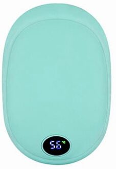 Mini Hand Warmer, Draagbare Usb Oplaadbare Ronde Power Bank(15000Mah),Dual-Purpose Handwarmer blauw