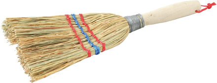 Mini Handbezem - Stro - 25 cm - Kleine Heksenbezem Bruin