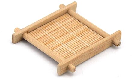 Mini Handgemaakte Bamboe Cup Mat Accessoires Tafel Placemats Coaster Koffie Cups Dranken Keuken Product Mok Pads