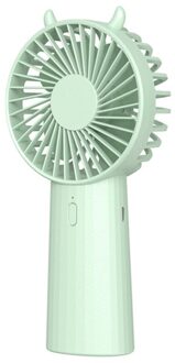 Mini Handheld Fan Grote Capaciteit Usb Opladen Laag Geluidsniveau Draagbare Handheld Fan Candy Kleur Lucht Koelventilator Stabiele Desktop Voor kid 6000mAh groen