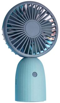 Mini Handheld Fan Persoonlijke Draagbare Fan Speed Verstelbare Usb Oplaadbare Fan Leuke Fan Outdoor Travelling blauw