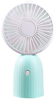Mini Handheld Fan Persoonlijke Draagbare Fan Speed Verstelbare Usb Oplaadbare Fan Leuke Fan Outdoor Travelling groen