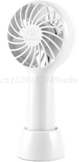 Mini Handheld Fan Usb Bureau Ventilator Kleine 3 Speed Persoonlijke Ventilator Voor Outdoor Reizen wit