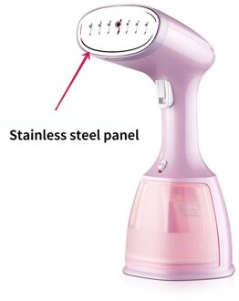 Mini Handheld Kledingstuk Stoomboot Kleine Huishoudelijke Elektrische Stoomstrijkijzer Draagbare Kleding Strijken Machine Dampende Flatiron Eu Us Plug roestvrij staal / VS