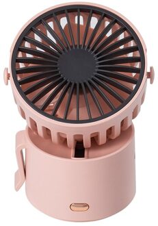 Mini Handheld Ventilator Met 3 Snelheden Kleine Power Mini Fan Met Opknoping Touw Type-C Usb Oplaadbare Desk Fan 45 Graden Swivel HVR88 roze