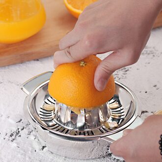 Mini Handmatige Juicer Rvs Citrusvruchten Citroen Oranje Press Squeezer Filter Kom Huishouden Keuken Gadget B
