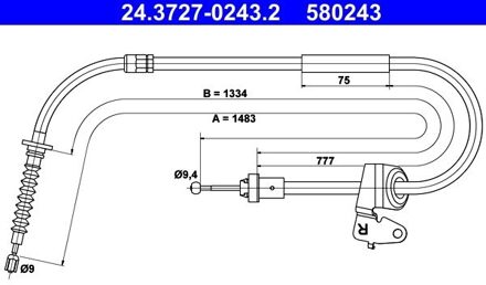 Mini Handremkabel 24372702432