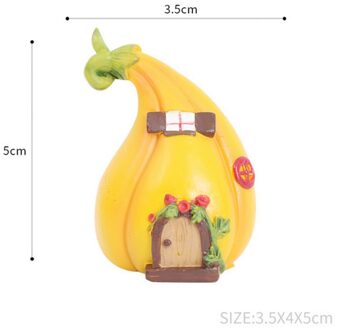 Mini Hars Micro Landschap Huis Miniatuur Huis Fairy Huis Tuin Decoratie Ambachten Fairy Garden Pompoen Room Decor N06 A3