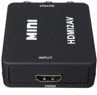 Mini Hdmi Naar Rca Composite Video Audio Av Adapter Converter Adapter 720P 1080P