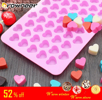 Mini Heart Mold Silicone Ice Cube Tray DIY Chocolate Fondant Mould 3D Pastry Jelly Cookies Baking Cake Decoration Tools 5 Colors