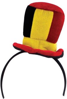 Mini hoedje Belgie op Diadeem Multikleur - Print