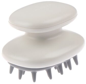 Mini Hoofd Meridiaan Massage Kam Handheld Abs Hoofdhuid Shampoo Massage Borstel Wassen Douche Haar Kam wit