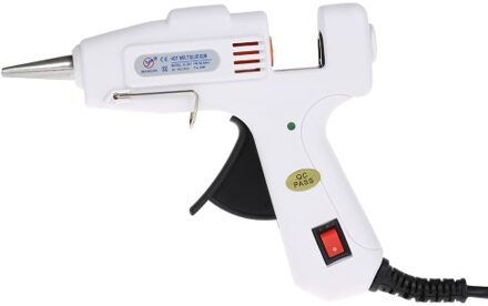 Mini Hot Melt Glue Gun with 20 Pcs Transparent Hot Melt Glue Sticks 0.28 X 10.63in DIY Repairing