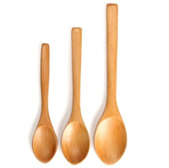 Mini Houten Lepel Keuken Koken Theelepel Kruiderij Gebruiksvoorwerp Koffie Lepel Kids Ijs Servies Tool