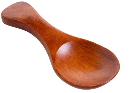 Mini Houten Lepel Keuken Spice Lepel Hout Suiker Thee Koffie Scoop Kleine Korte Kruiderij Lepels Keukengerei Koken Tool bruin