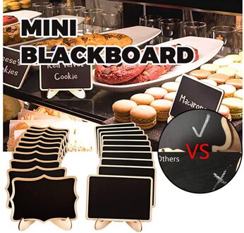 Mini Houten Schoolbord Schoolbord Bericht Tafel Nummer Wedding Party Decor Party Message Board 20Pc Wedding Message Board Set81