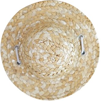 Mini Huisdier Katten Stro Hoed Pet Honden Strohoed Verstelbare Beach Party Stro Hoeden Zomer Zonnehoed Kostuum Accessoire Voor Honden en Katten