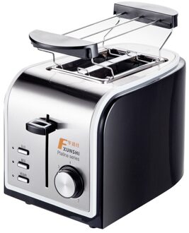 Mini Huishoudelijke Bakken Broodmachine Elektrische Broodroosters Rvs Ontbijt Machine Toast Grill Oven 2 Plakjes Eu Us Plug