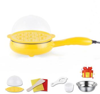 Mini Huishoudelijke Elektrische Koekenpan Koekenpan Gebakken Eieren Boiler Steamer Non-stick Gebakken Biefstuk Pannenkoek Omelet Ontbijt Maker EU