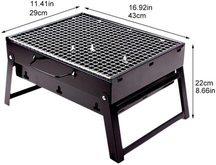 Mini Huishoudelijke Houtskool Barbecue Grill Outdoor Bbq Vouwen Draagbare Wegwerp Barbecue Kachel Outdoor Stalen Kachel