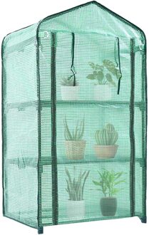 Mini Huishoudelijke Plant Kas Schuur Multifunctionele Duurzaam Waterdicht Tuin Serre Draagbare Groene Huis Three layers