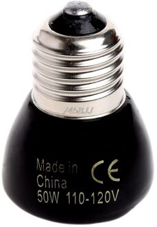 Mini Infrarood Keramische Emitter Warmte Lamp Zwart Voor Reptile Huisdier Broedmachine Huisdier Verwarming Licht 25W 50W 75W 100W