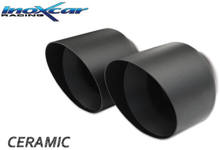 Mini InoxCar uitlaat passend voor Mini Cooper F55-F56 2.0S 192pk/JCW 231pk 2014- 2x90 Ceramic Black IXMICO1990CB
