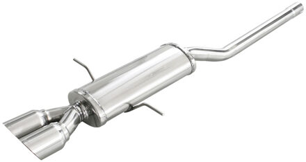 Mini InoxCar uitlaat passend voor Mini R56 1.6 Cooper S (184pk) 2011- Ø55mm 2x80mm Racing IXMICO17RA