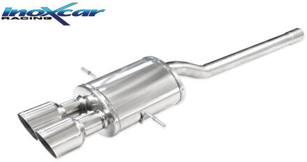 Mini InoxCar uitlaat passend voor Mini R56 1.6 Cooper S R56 184pk 2011- 2x100mm Racing IXMICO1710RA