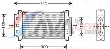 Mini Intercooler, inlaatluchtkoeler BWA4262