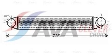 Mini Intercooler, inlaatluchtkoeler BWA4340