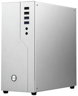 Mini Itx Computer Case Alle Aluminium Zachte Htpc Kantoor Single Slot Pcie Desktop Case