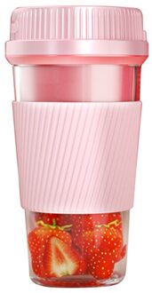Mini Juicer Elektrische Blijvende Usb Smoothie Blender Draagbare Blender Elektrische Juicer Fruit Cup Fast Food Processor Roze